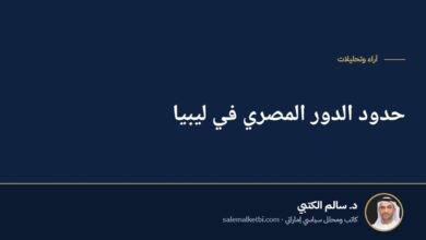 حدود الدور المصري في ليبيا