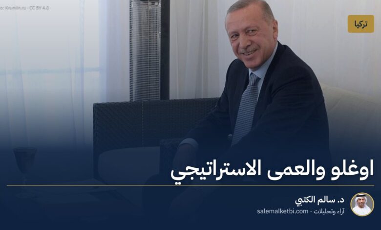 اوغلو والعمى الاستراتيجي