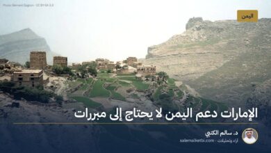 الإمارات دعم اليمن لا يحتاج إلى مبررات