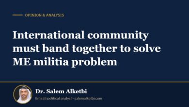 International community must band together to solve ME militia problem – Dr. Salem Alketbi