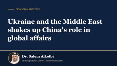Ukraine and the Middle East shakes up China's role in global affairs – Dr. Salem Alketbi
