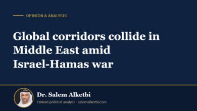 Global corridors collide in Middle East amid Israel-Hamas war – Dr. Salem Alketbi