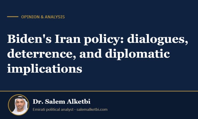 Biden's Iran policy: dialogues, deterrence, and diplomatic implications – Dr. Salem Alketbi