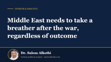 Middle East needs to take a breather after the war, regardless of outcome – Dr. Salem Alketbi