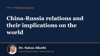 China-Russia relations and their implications on the world – Dr. Salem Alketbi