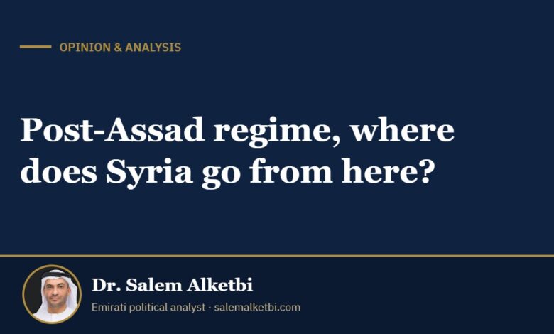 Post-Assad regime, where does Syria go from here? – Dr. Salem Alketbi