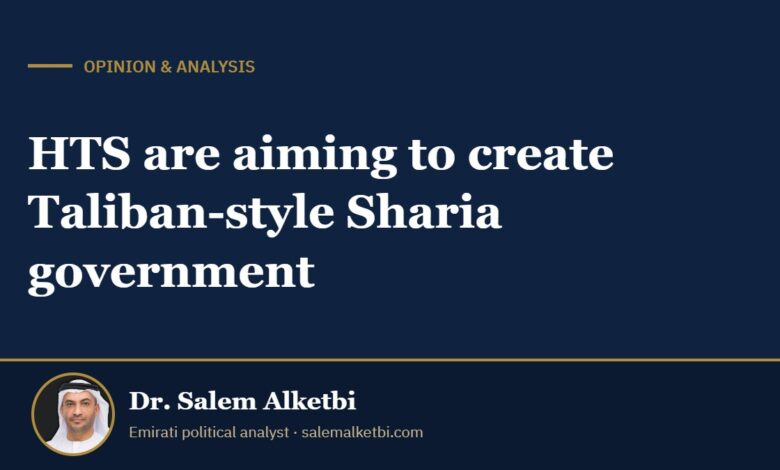 HTS are aiming to create Taliban-style Sharia government – Dr. Salem Alketbi