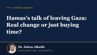 Hamas’s talk of leaving Gaza: Real change or just buying time? – Dr. Salem Alketbi