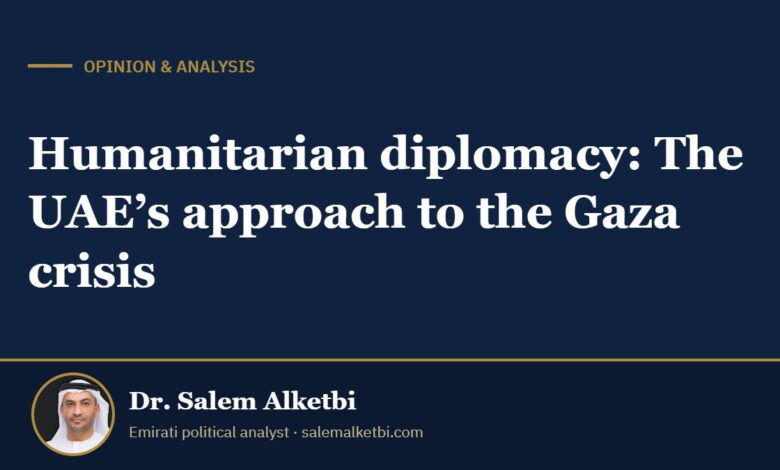 Humanitarian diplomacy: The UAE’s approach to the Gaza crisis – Dr. Salem Alketbi