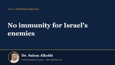 No immunity for Israel’s enemies – Dr. Salem Alketbi