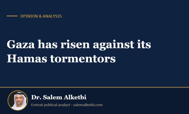 Gaza has risen against its Hamas tormentors – Dr. Salem Alketbi