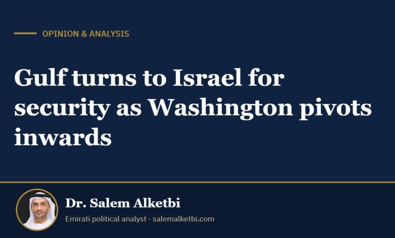 Gulf turns to Israel for security as Washington pivots inwards – Dr. Salem Alketbi