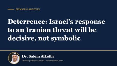 Deterrence: Israel's response to an Iranian threat will be decisive, not symbolic – Dr. Salem Alketbi