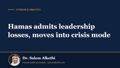 Hamas admits leadership losses, moves into crisis mode – Dr. Salem Alketbi