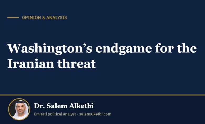 Washington’s endgame for the Iranian threat – Dr. Salem Alketbi