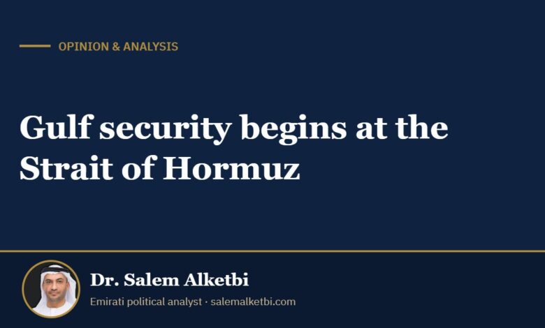 Gulf security begins at the Strait of Hormuz – Dr. Salem Alketbi