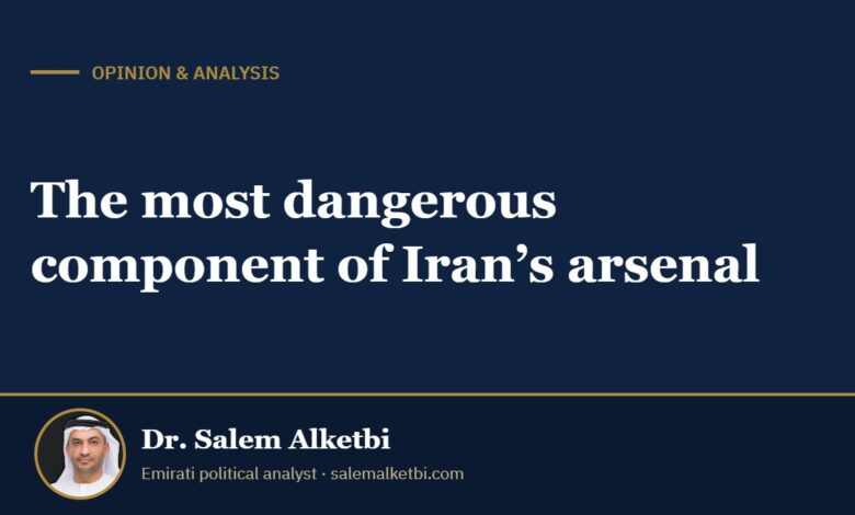 The most dangerous component of Iran’s arsenal – Dr. Salem Alketbi