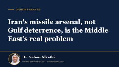 Iran's missile arsenal, not Gulf deterrence, is the Middle East's real problem – Dr. Salem Alketbi