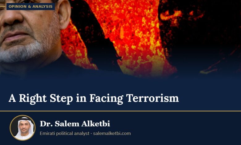 A Right Step in Facing Terrorism – Dr. Salem Alketbi