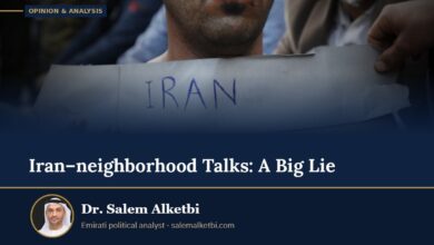 Iran–neighborhood Talks: A Big Lie – Dr. Salem Alketbi