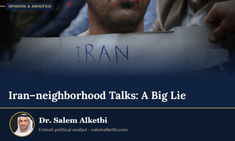 Iran–neighborhood Talks: A Big Lie – Dr. Salem Alketbi