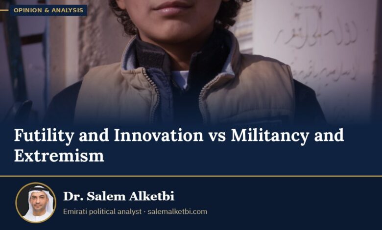 Futility and Innovation vs Militancy and Extremism – Dr. Salem Alketbi