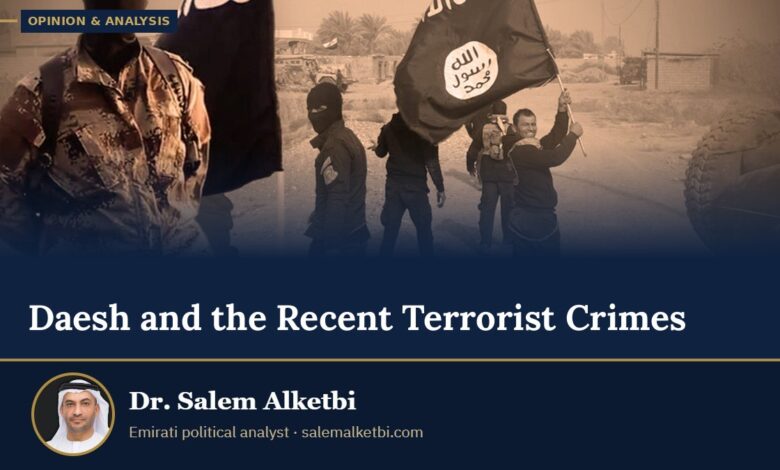 Daesh and the Recent Terrorist Crimes – Dr. Salem Alketbi