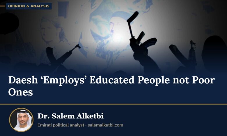 Daesh ‘Employs’ Educated People not Poor Ones – Dr. Salem Alketbi