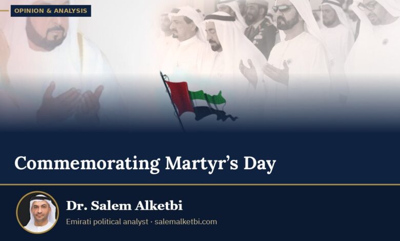 Commemorating Martyr’s Day – Dr. Salem Alketbi