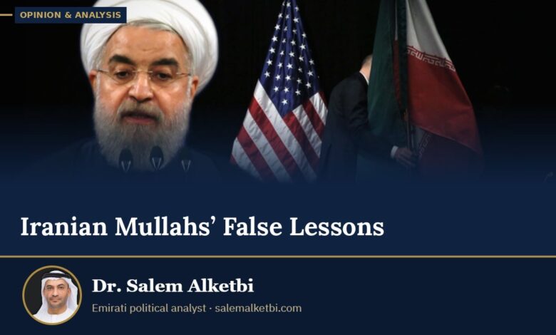Iranian Mullahs’ False Lessons – Dr. Salem Alketbi