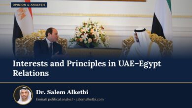Interests and Principles in UAE–Egypt Relations – Dr. Salem Alketbi