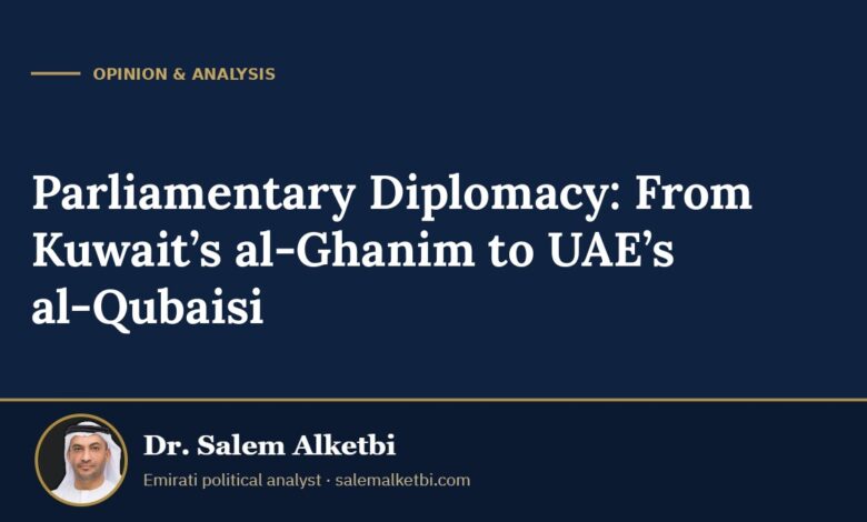 Parliamentary Diplomacy: From Kuwait’s al-Ghanim to UAE’s al-Qubaisi – Dr. Salem Alketbi