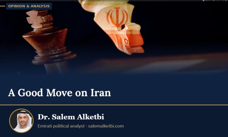 A Good Move on Iran – Dr. Salem Alketbi