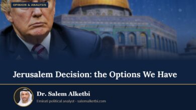 Jerusalem Decision: the Options We Have – Dr. Salem Alketbi