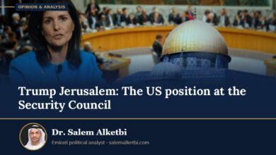 Trump Jerusalem: The US position at the Security Council – Dr. Salem Alketbi