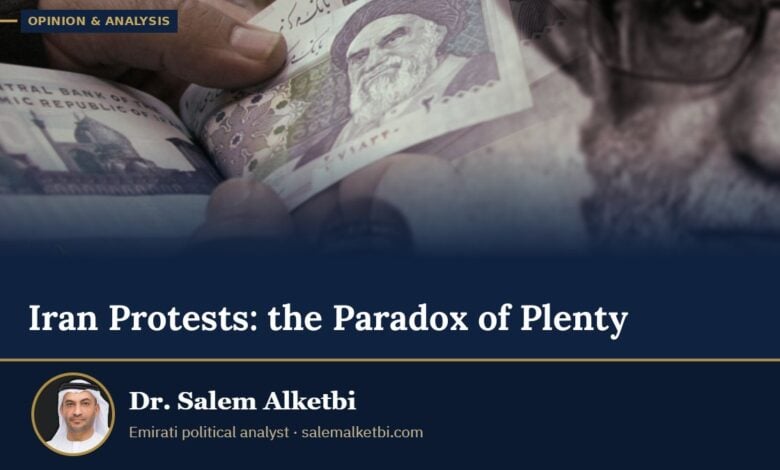 Iran Protests: the Paradox of Plenty – Dr. Salem Alketbi