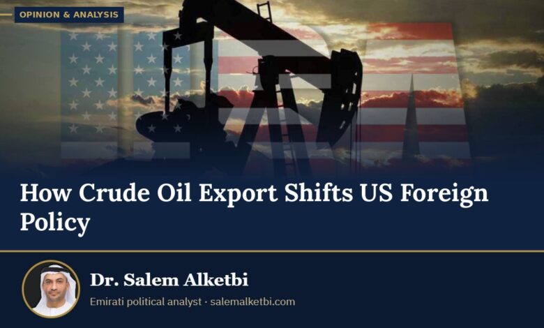 How Crude Oil Export Shifts US Foreign Policy – Dr. Salem Alketbi
