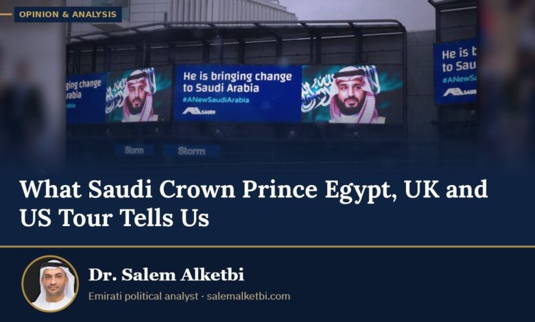 What Saudi Crown Prince Egypt, UK and US Tour Tells Us – Dr. Salem Alketbi