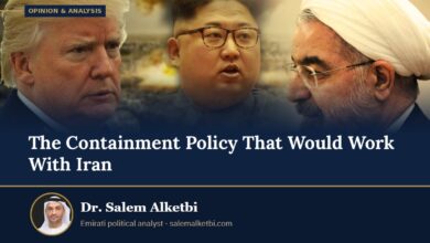 The Containment Policy That Would Work With Iran – Dr. Salem Alketbi