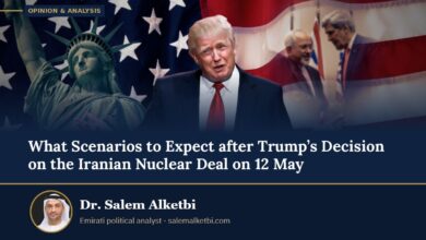 What Scenarios to Expect after Trump’s Decision on the Iranian Nuclear Deal on 12 May – Dr. Salem Alketbi
