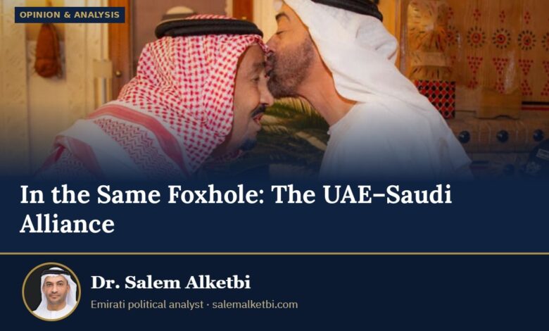 In the Same Foxhole: The UAE–Saudi Alliance – Dr. Salem Alketbi