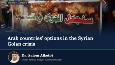 Arab countries’ options in the Syrian Golan crisis – Dr. Salem Alketbi