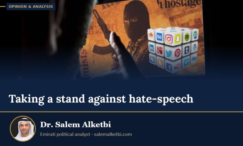 Taking a stand against hate-speech – Dr. Salem Alketbi
