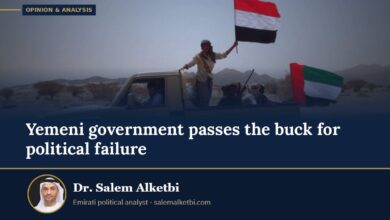 Yemeni government passes the buck for political failure – Dr. Salem Alketbi
