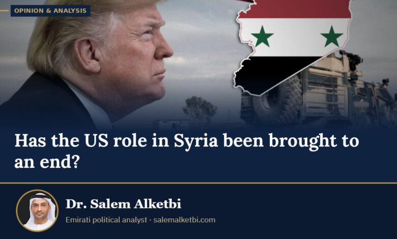 Has the US role in Syria been brought to an end? – Dr. Salem Alketbi