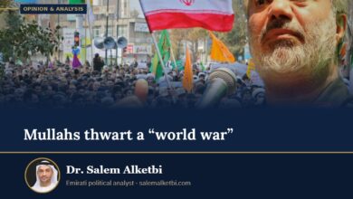 Mullahs thwart a “world war” – Dr. Salem Alketbi