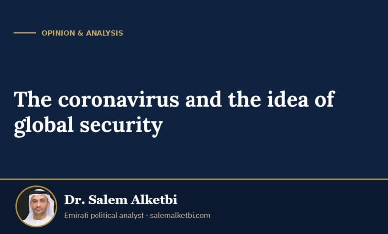The coronavirus and the idea of global security – Dr. Salem Alketbi