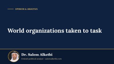 World organizations taken to task – Dr. Salem Alketbi