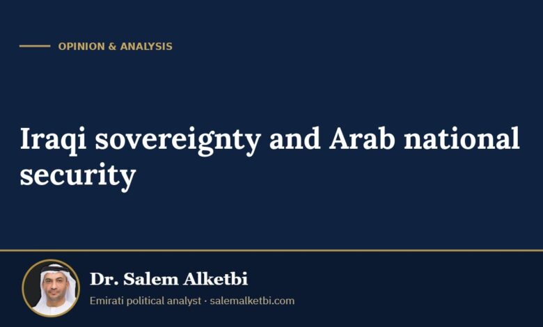 Iraqi sovereignty and Arab national security – Dr. Salem Alketbi