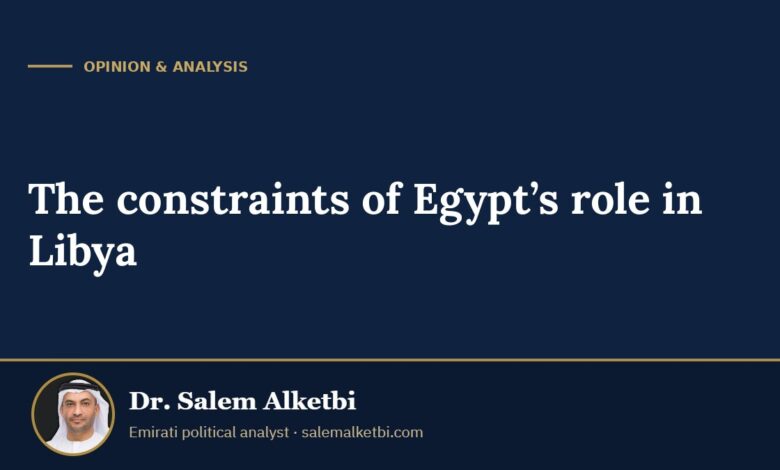 The constraints of Egypt’s role in Libya – Dr. Salem Alketbi